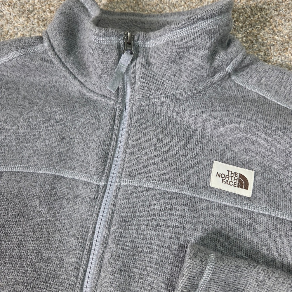 The North Face Gordon Lyons Quarter Zip Fleece Pullover Mens XXL Heather Grey